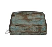 Trousse de toilette rustique en bois de grange ancienne, organisateur de maquillage pour pinceaux de maquillage, rouges à lèvres, Argenté., Taille unique, Trousse de toilette