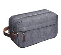 Trousse De Toilette Sac à cosmétiques de Voyage Grande capacité for Filles, Pochette Maquillage Portable, Trousse Toilette Salle Bain for Femmes, Kit Multifonctionnel Suspendu(Grey)