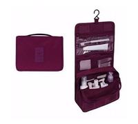 Trousse De Toilette Sac à cosmétiques Multifonction, Sac de Maquillage Voyage, Organisateur Toilette, Kit d'hygiène beauté, Sacs Mallette Rangement(Wine Red)