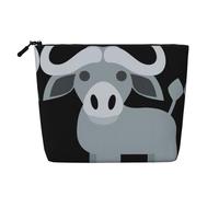 Trousse de toilette simple couche à motif géométrique abstrait, convient pour les voyages d'affaires et un usage quotidien., Buffalo d'eau, Taille unique