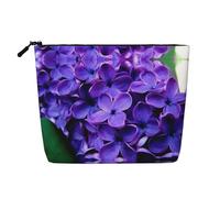 Trousse de toilette solide à motif vache à une seule couche, adaptée pour les voyages d'affaires et un usage quotidien., Fleur de violet., Taille unique