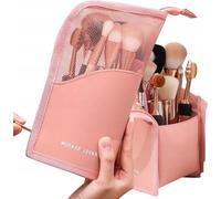Trousse de toilette - Solution de beauté étanche - Organiseur - Spacieuse - Facile à nettoyer - Finition de haute qualité - Couvercle transparent