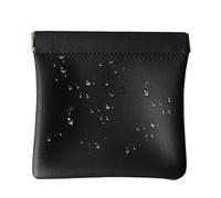 Trousse de toilette Squeeze Top | Sacs de maquillage portables pour sac à main | Sac de rangement pour petits objets pour cosmétiques, écouteurs sans fil et pièces de monnaie, Noir , s, Voir