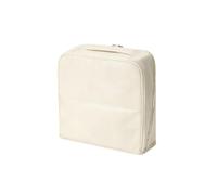 Trousse de toilette sur pied, beige, Classique | Sac semi-pliable ouvert, maille, miroir, imperméable, pochette, 5 couleurs - compact et prêt à l'emploi