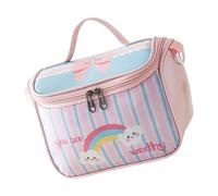 Trousse de toilette surdimensionnée en PVC transparent avec crochet sécurisé - Plan imperméable pour salle de sport, vacances, excursions d'affaires, voyages suspendus, Arc-en-ciel dopamine, Taille