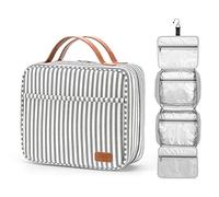 Trousse de Toilette Suspendue - Grande capacité - imperméable - Organisateur de Maquillage avec 4 Compartiments et 1 Crochet Solide - pour Femme ou pour Homme