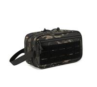 Trousse de Toilette Tactique pour Homme, Trousse de Toilette Compacte, Trousse de Rasage pour Homme, Sac de Douche de Voyage, Pochette à Outils Utilitaire Découpée au Laser EDC, Pochettes Modulaires H