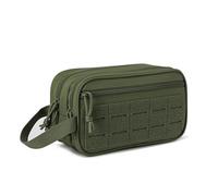 Trousse de Toilette Tactique pour Homme, Trousse de Toilette Compacte, Trousse de Rasage pour Homme, Sac de Douche de Voyage, Pochette à Outils Utilitaire Découpée au Laser EDC, Pochettes Modulaires H