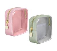 Trousse De Toilette Transparente 2 Pièces, Trousse De Toilette Étanche, Mini Trousse À Cosmétiques, Sac De Rangement Portable, Accessoires De Voyage