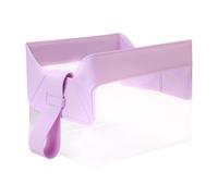 Trousse de toilette transparente à fermeture magnétique | Pochette organiseur de maquillage de voyage - Poche de rangement format mince,Pour vanity, salle de bain, voyage d'affaires, vacances, femmes,