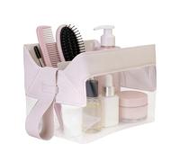 Trousse de toilette transparente à fermeture magnétique - Pochette organiseur de maquillage de voyage,Pochette de rangement pour cosmétiques - pour Salle de Bain, Voyages d'Affaires, Week-end, Femmes,