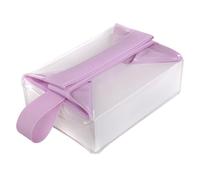 Trousse de Toilette Transparente à Fermeture magnétique | Rangement Transparent pour Maquillage et Accessoires de Voyage,Pochette de Rangement pour cosmétiques,pour Salle de Bain, Voyages d'affaires,