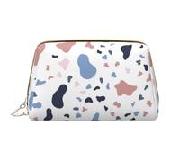 Trousse de Toilette, Trousse de Maquillage, Trousse de Toilette de Voyage Portable avec Fermeture éclair,Gros Points colorés sur Fond Blanc