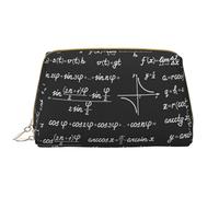 Trousse de Toilette, Trousse de Maquillage, Trousse de Toilette de Voyage Portable avec Fermeture éclair,Modèles et calculs mathématiques