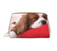 Trousse de Toilette, Trousse de Maquillage, Trousse de Toilette de Voyage Portable avec Fermeture éclair,Modèle Cavalier King Charles Spaniel