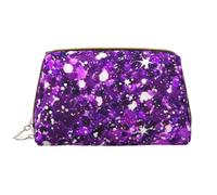 Trousse de Toilette, Trousse de Maquillage, Trousse de Toilette de Voyage Portable avec Fermeture éclair,Impression Scintillante et Scintillante