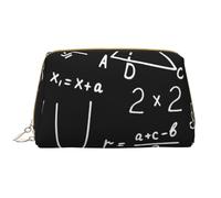 Trousse de Toilette, Trousse de Maquillage, Trousse de Toilette de Voyage Portable avec Fermeture éclair,Algèbre Géométrie Mathématiques abstraites