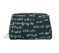 Trousse de Toilette, Trousse de Maquillage, Trousse de Toilette de Voyage Portable avec Fermeture éclair,Modèle de formules mathématiques manuscrites
