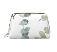 Trousse de Toilette, Trousse de Maquillage, Trousse de Toilette de Voyage Portable avec Fermeture éclair,brindille de Verdure Naturelle Blanche