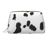 Trousse de Toilette, Trousse de Maquillage, Trousse de Toilette de Voyage Portable avec Fermeture éclair,Imprimé Chien Dalmatien Tache Noire