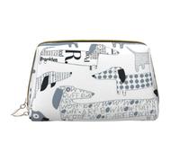 Trousse de Toilette, Trousse de Maquillage, Trousse de Toilette de Voyage Portable avec Fermeture éclair,Chien Saucisse