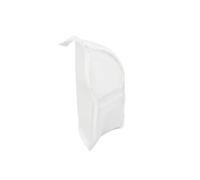 Trousse de Toilette Verticale et étanche pour Le Voyage (1 pièce-Blanc) | Pochette de rangement avec support intégré ; organisateur portable pour brosses à dents et pinceaux de maquillage