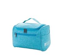 Trousse de Toilette Waterproof Hook Up for Women Cosmetic Bag Travel Organizer Men Makeup Bag Make Up Case Bathroom Toiletry Pouch Wash Neceser(Sky Blue)
