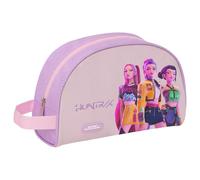 K-POP Demon Hunters - ICONIC - Trousse scolaire pour enfant avec poignée, trousse de toilette, adaptable au chariot, idéale pour les enfants de 5 à 14 ans, confortable et polyvalente, résistance, 28 x