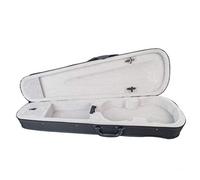 Trousse de violon 1/2 taille professionnelle forme triangulaire Étui rigide pour violon - Argent de pièces de violon
