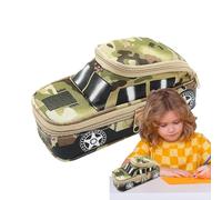 Trousse de voiture pour enfants - Trousse | Grand étui camouflage | Trousse polyvalente élégante | Trousse à crayons, marqueurs et marqueurs | Trousse pour l'école, jaune, Fare riferimento alla