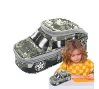 Trousse de voiture pour enfants - Trousse | Grand étui camouflage | Trousse polyvalente élégante | Trousse à crayons, marqueurs et marqueurs | Trousse pour l'école, Gris, Fare riferimento alla