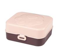 Trousse de voyage avec présentoir à shampooing, porte-stylo à shampoing de voyage, bâton de nettoyage, avec couvercle d'étanchéité, barre de lavage, bac de vidange, design