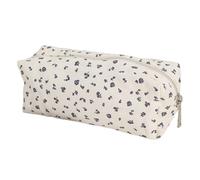 Trousse de voyage de maquillage - Pochette de rangement florale pour cosmétiques, sac de rangement en toile pour pinceaux de maquillage, trousse de toilette robuste pour femmes et filles, organisateur