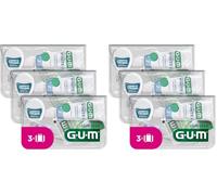 Trousse de Voyage GUM Avec Brosse à Dents, Dentifrice Original White, Fil Dentaire, Bâtonnets Interdentaires SOFT-PICKS, 3 Trousses (Lot de 2)