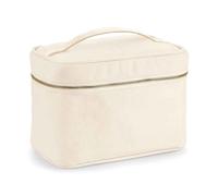 Trousse De Voyage Pour Maquillage Avec Zip Accessoire De Base Naturel Trempé