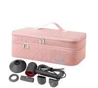 Trousse de voyage pour outils de coiffure - Mallette de rangement double couche résistante à la chaleur | Sèche-cheveux, fer à friser, fer à lisser, sac de rangement pour les voyages et la maison