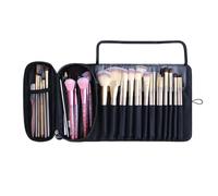 Trousse de voyage pour pinceaux de maquillage | Trousse de maquillage pliable | Pour un usage , maison, bureau, école, dortoir, studio, réunion sociale, Noir , Refer to description, Unisexe