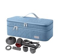 Trousse de voyage pour sèche-cheveux : rangement rembourré à deux couches, support pour appareils de coiffage thermique, organisateur d'outils de beauté | Transport co