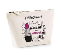 Trousse Déborah Wake Up and Makeup | Pochette Maquillage Routine Beauté Cadeau Anniversaire Femme Fête des Mères Mamies