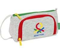 Trousse d'école Benetton Pop Gris (20 x 11 x 8.5 cm)