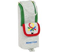 Trousse d'écolier - SAFTA - Benetton Pop - Gris - 6 x 21 x 6 cm - Zippée Gris
