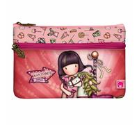 Trousse d'école Gorjuss Carousel couleur saumon (23.4 x 15.5 x 1.5 cm)