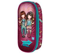 Trousse d'école Gorjuss Fireworks rouge grenat (10 x 23 x 6 cm)