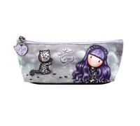Trousse d'école Gorjuss Smitten kitten Noir Blanc (22.3 x 8.8 x 5.7 cm)