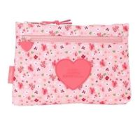 Trousse D'école Safta Vmb In Bloom Avec Double Fermeture Éclair - Rose - Enfant - Synthétique