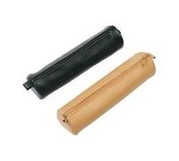 Trousse d'écolier - Alassio - Cuir - Couleur nature - Zippée - Diamètre 60 mm