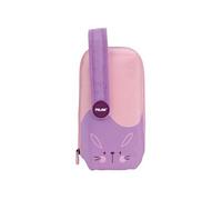 Trousse d'écolier Animals Violet 22,5 x 11,5 x 11 cm