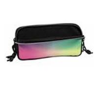 MILAN Trousse Sunset – 3 fermetures éclair – Noir/Lilas/Turquoise