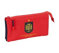 Trousse d'écolier RFEF Rouge Bleu (22 x 12 x 3 cm)