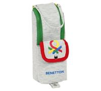 Trousse d'écolier - SAFTA - Benetton Pop - Gris - 6 x 21 x 6 cm - Zippée Gris